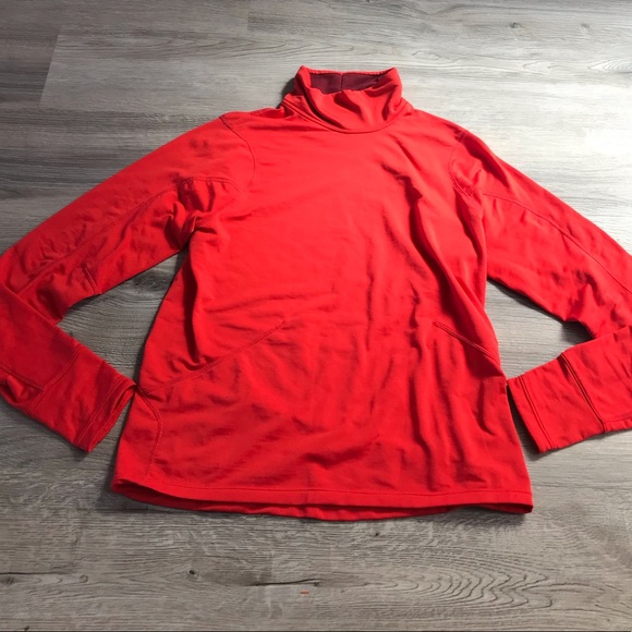 Nike Tops - Nike red long sleeve running top size medium